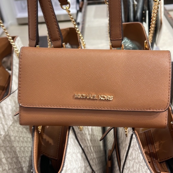 MICHAEL KORS JET SET TRAVEL LARGE TRIFOLD WALLET LUGGAGE COLOR - Picture 7 of 16